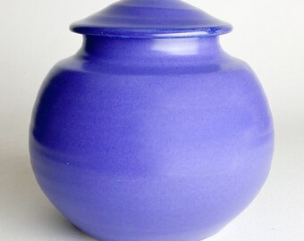 80 Cu/In Capacity- Small/Medium Sized Cremation Urn - Handmade Pottery Clay Urn - 80 Cubic Inches Capacity- 5.75" Tall x 6” wide - YL-80CU-1