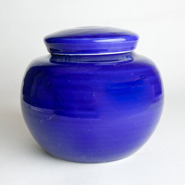 100 cu/in Small/Medium Sized Urn - Handmade Cremation Urn - 100 Cubic Inches Capacity- 6" Tall x 6.5 wide - Unique Urn -BLUE-100CU-1
