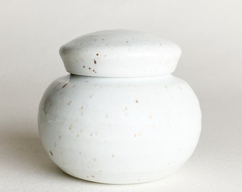 Mini Keepsake Small Urn - Tiny Handheld Mini Keepsake - Handmade Pottery Keepsake Urn - Capacity 3 Cubic Inches - 2.5 x 2.5" - SPW-MKSK-10