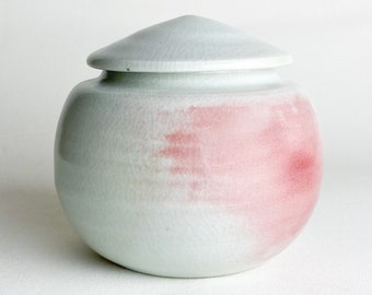 65 cu/in Small Size - Pet Urn - Urn for Human Ashes - Handmade Pottery Urn- 4.75” x 5” - Capacity 65 cubic inches -BC-65CU-1