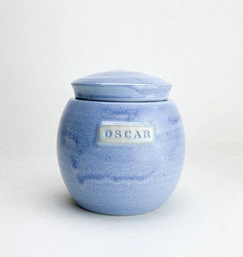 40 cu/in Keepsake Urn Personalized Small Urn Made to Order 5.5x4.5 40 Cubic Inch Capacity Kent Harris Pottery image 1