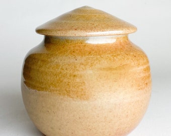 40 cu/in Small Size - Pet Urn - Urn for Human Ashes - Handmade Pottery Urn- 5.25” x 5.25” - Capacity 40 cubic inches -SPSH-40CU-2