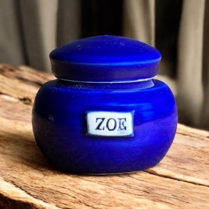 Custom Urn - Personalized Urn - Special Urn Made to Order - All Sizes and Capacities Available - Beautiful Top Quality Handmade Urn BLUE
