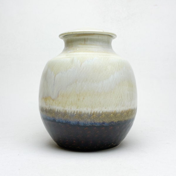 Handmade Pottery Cremation Urn - Medium  Size - Holds Approximately 150 Cubic Inches - Dimensions: 8” x 6.5”- HTSPW-MURN-1