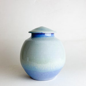 Handmade Pottery Cremation Urn Medium Size Holds Approximately 150 Cubic Inches Dimensions: 7.75x 7 PHSS-MURN-1 image 2