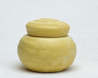 Mini Keepsake Small Urn - Tiny Handheld Mini Keepsake - Handmade Pottery Keepsake Urn - Capacity 3 Cubic Inches - 2.5 x 2.5" - MDY-MKSK-4