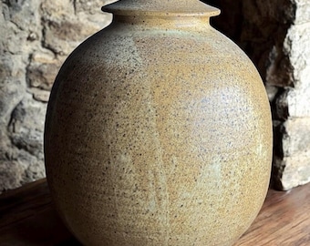 500 Cu/In - Handmade XL Large Cremation Urn - Double Urn - Companion Urn - Matte Glaze - Dimensions 12”x 9.5” - MBV-COMP-1