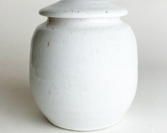 65 cu/in Small Size - Pet Urn - Urn for Human Ashes - Handmade Pottery Urn- 5.5” x 4.5” - Capacity 65 cubic inches -SPW-65CU-1