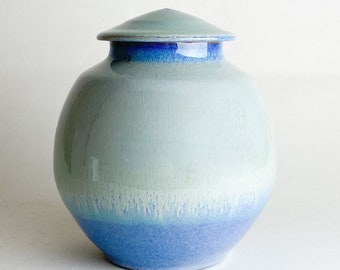 Handmade Pottery Cremation Urn - Medium  Size - Holds Approximately 150 Cubic Inches - Dimensions: 7.75”x 7” - PHSS-MURN-1