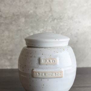 40 cu/in Keepsake Urn Personalized Small Urn Made to Order 5.5x4.5 40 Cubic Inch Capacity Kent Harris Pottery image 6