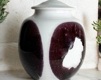 160 Cu/In Capacity Memorial Urn- Handmade Pottery Clay Urn - 160 Cubic Inches Capacity - 8.5” Tall x 6.5” wide - Unique Urn - WTPM-160CU-1