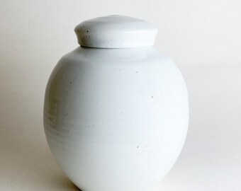 Cremation Urn - Handmade Adult Size - Pottery Handmade Large Urn - Approximately 250 Cubic Inches - 9.25” tall x 7.5" wide - SPW-LURN-1