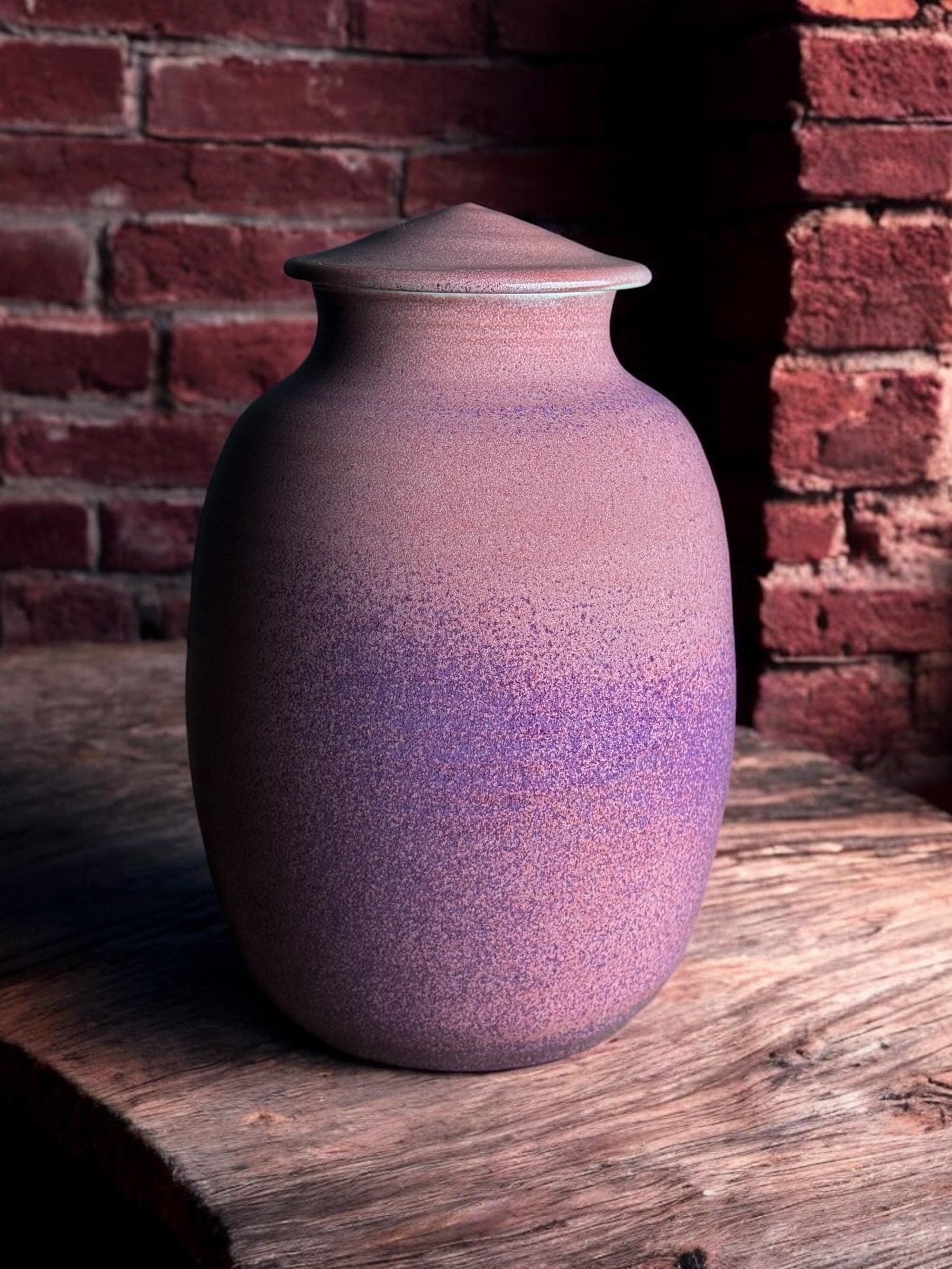 240 立方インチ ハンドメイド 大人用 火葬骨壷 - ラージサイズ - 光沢