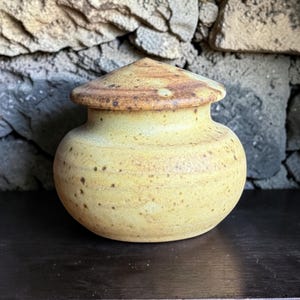 5 Cu / In Mini-Andenken-Urne - Handgemachte Keramik-Andenken-Urne - Fassungsvermögen 5 Kubikzoll - 6,5 x 6,5 cm - MBV-5CU-3