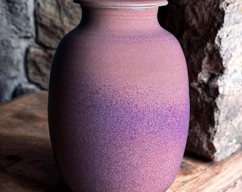 240 Cu/In Handmade Cremation Urn for Adults - Large Size - Glossy Glaze - 240 Cubic Inches - Dimensions: 10.25”x7” - CP-240cu-3