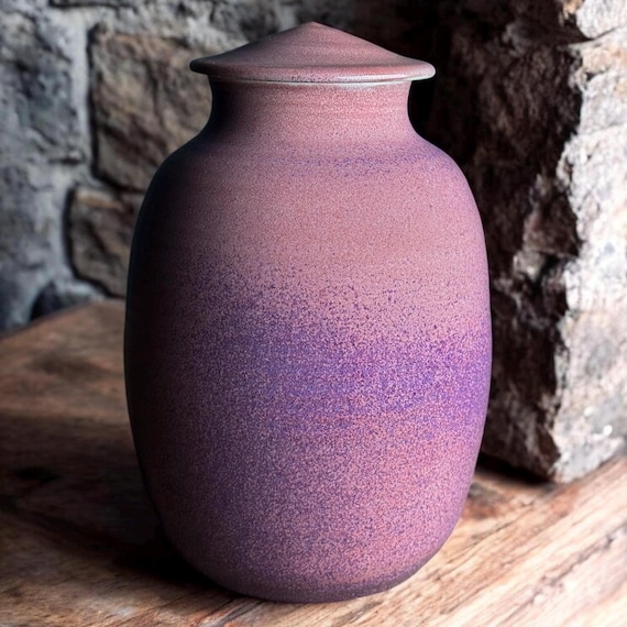 240 立方インチ ハンドメイド 大人用 火葬骨壷 - ラージサイズ - 光沢