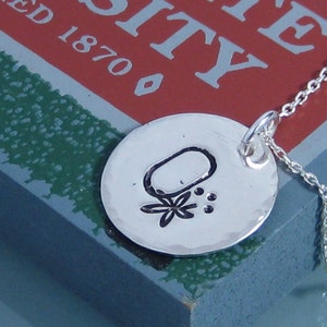 OSU BUCKEYE Handstamped necklace. image 1