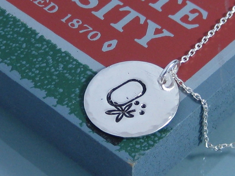 OSU BUCKEYE Handstamped necklace. image 1