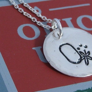 OSU BUCKEYE Handstamped necklace. image 3