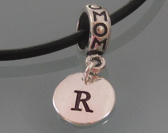 The Mommy Initial bead Charm ONLY for  Add-a-bead bracelet- LIMITED edition