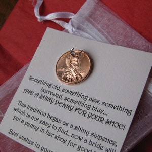 And A Shiny Penny For Your Shoe wedding or special event penny 2024 or sooner year. image 2