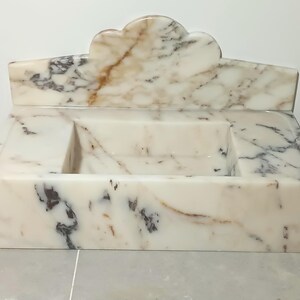 Calacatta Gold luxury Marble Sink, Wall Mounted Sink, Powder Room Sink, Bathroom Sink, Farmhouse Sink, Custom Order Sink