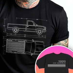 1989 C/K Pickup - Short Sleeve T-shirt - GMT400, OBS, Truck, Chevy, Silverado, Sierra, GMC