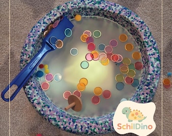 Light-up plate, frost plate, activity plate, light, stacking stone I, stacking stone I, Montessori I, accessories for stacking stones I, creative light plate
