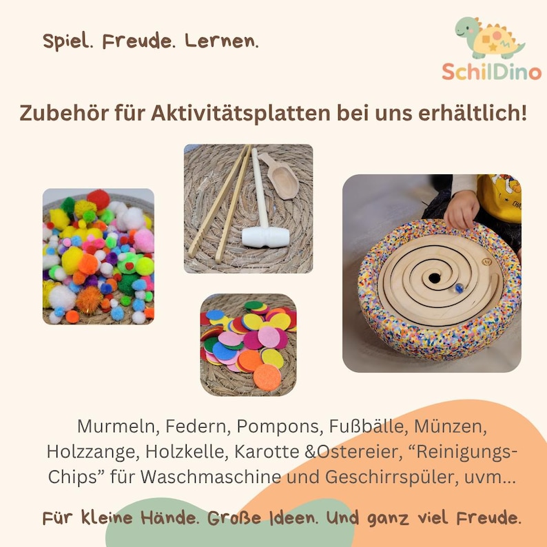 Activity board Stapelstein I Balancing stones I Fine motor skills I Montessori I Accessories for Stapelstein for motor development I Labyrinth image 7