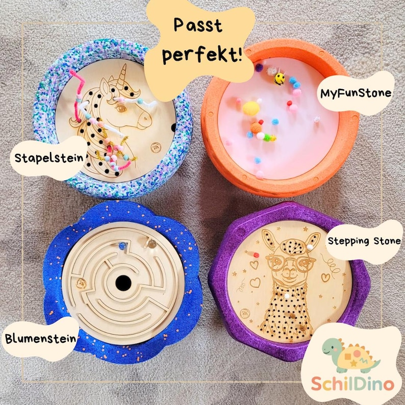 Activity board Stapelstein I Balancing stones I Fine motor skills I Montessori I Accessories for Stapelstein for motor development I Labyrinth image 5