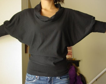 Bamboo Organic Cotton Batwing Top/Custom Sleeve Lengths/Custom Made