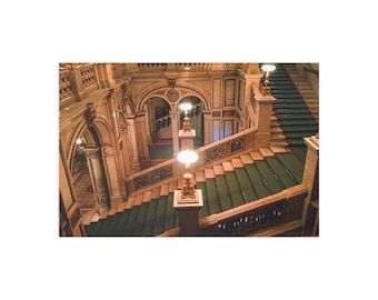 Architecture Fine Art Postcards, Glossy Staircase Prints