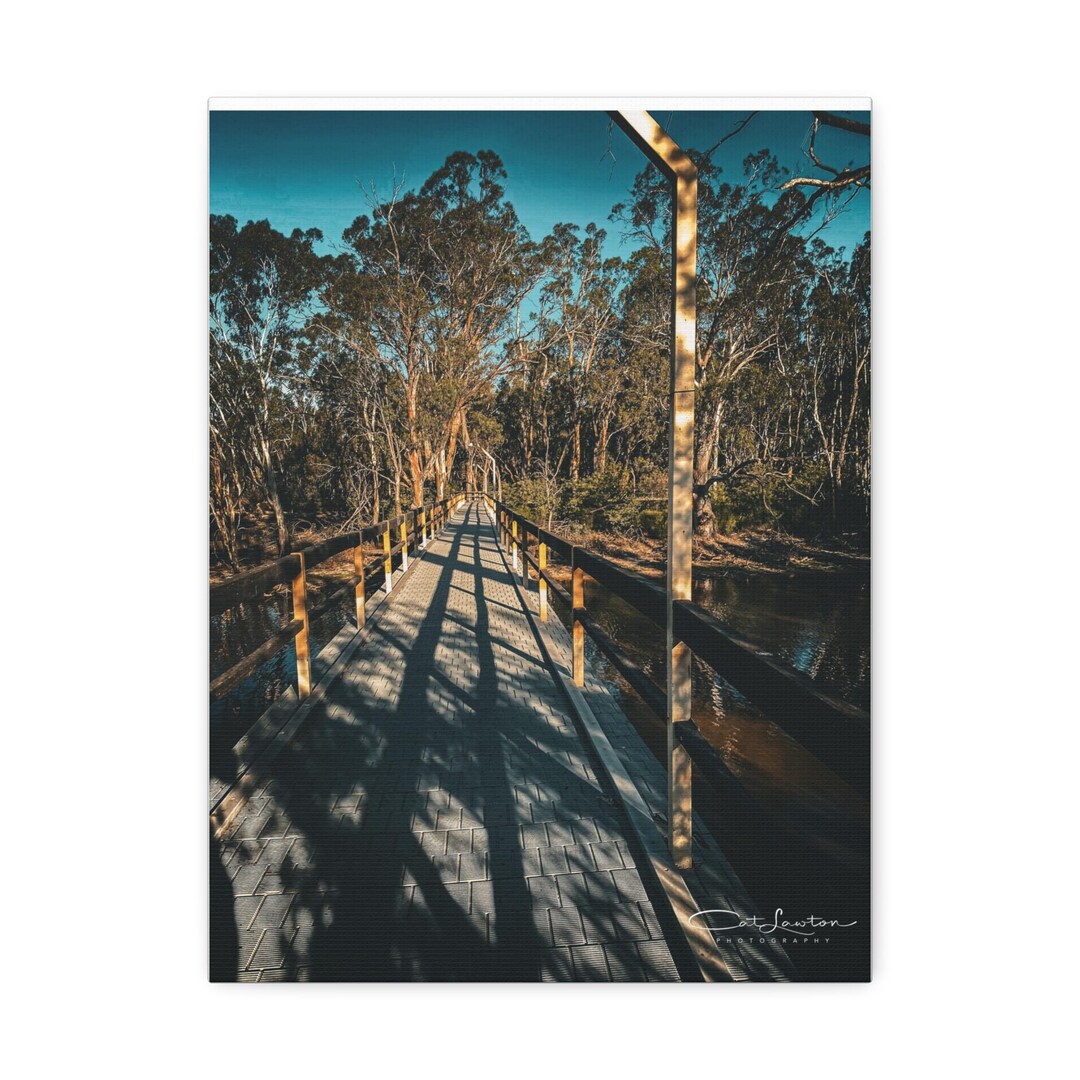 Australian Outback Canvas Print, Murray River Crossing, Nature Decor - Etsy