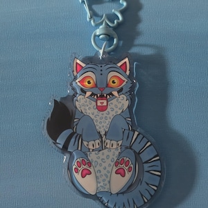 K-Pop Derpy Tiger 3-inch dubbelzijdige sleutelhanger