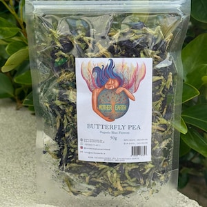 Mother Earth Butterfly Pea - Organic Blue Flowers (50g) + FREE SURPRISE-GIFT!