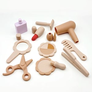 Silicone Makeup & Hairdressing Play Set