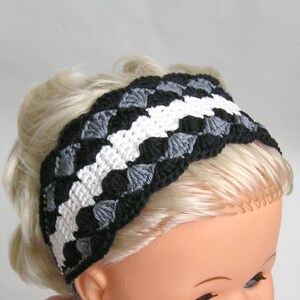 Crochet headband pattern in PDF Seashells pattern for adults image 2