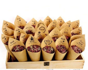 Personalized dried flowers, wedding flower confetti, natural confetti, biodegradable, environmentally friendly