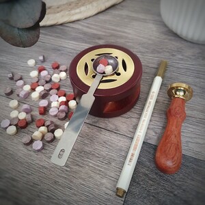 Siegel Set mit eigenem Logo, personalisiertes Siegel Hochzeit, Einladungskarten stempeln, Siegelstempel, Wachsstempel