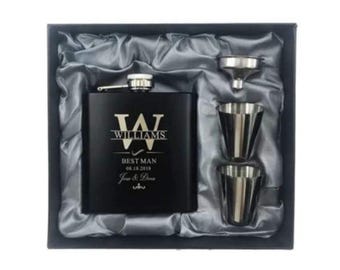 personalisierter Flachmann, Geschenk für Trauzeuge und zum Vatertag