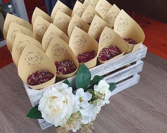 Personalized dried flowers, wedding flower confetti, natural confetti, biodegradable, environmentally friendly