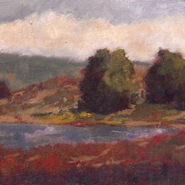 Incoming Fog - Original Oil Painting 6 x 8