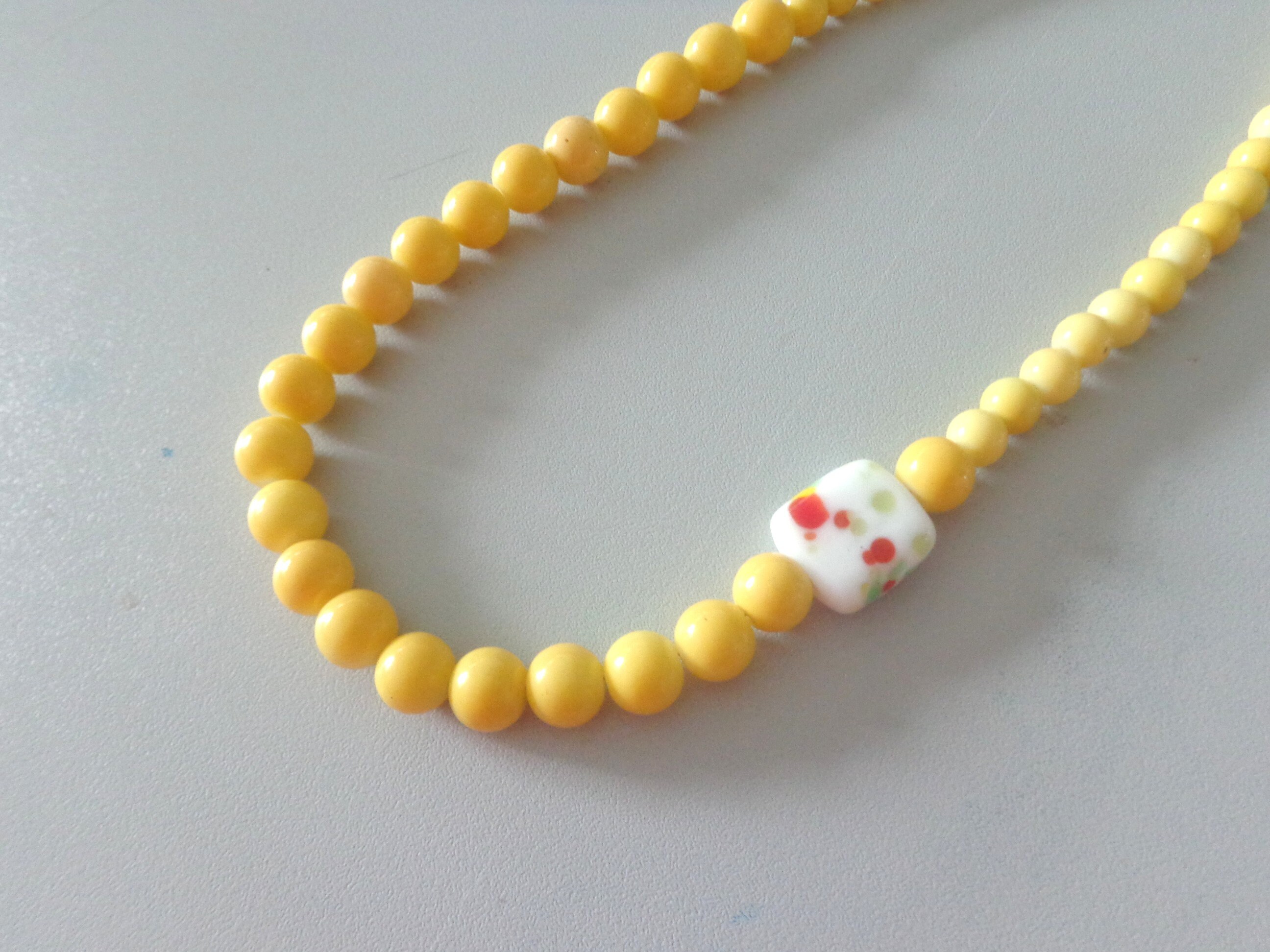 Yellow necklace Etsy