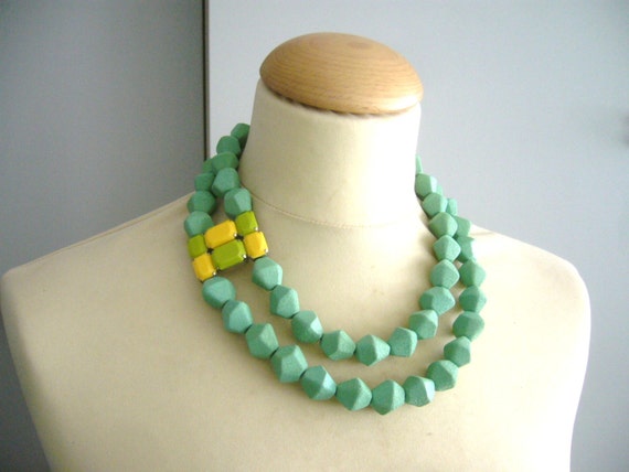Items Similar To Green Statement Necklace Wedding Necklace On Etsy