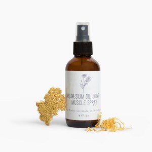 Magnesium Oil Joint + Muscle Spray with Arnica, Helichrysum, and Calendula