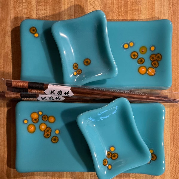 Fused Glass Sushi Plate Etsy