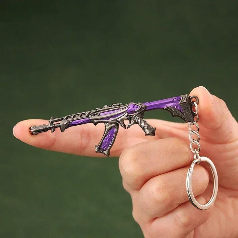 Mini Valorant Knives Phantom Vandal Riot Buddy - Metal Key Ring Pendant ...