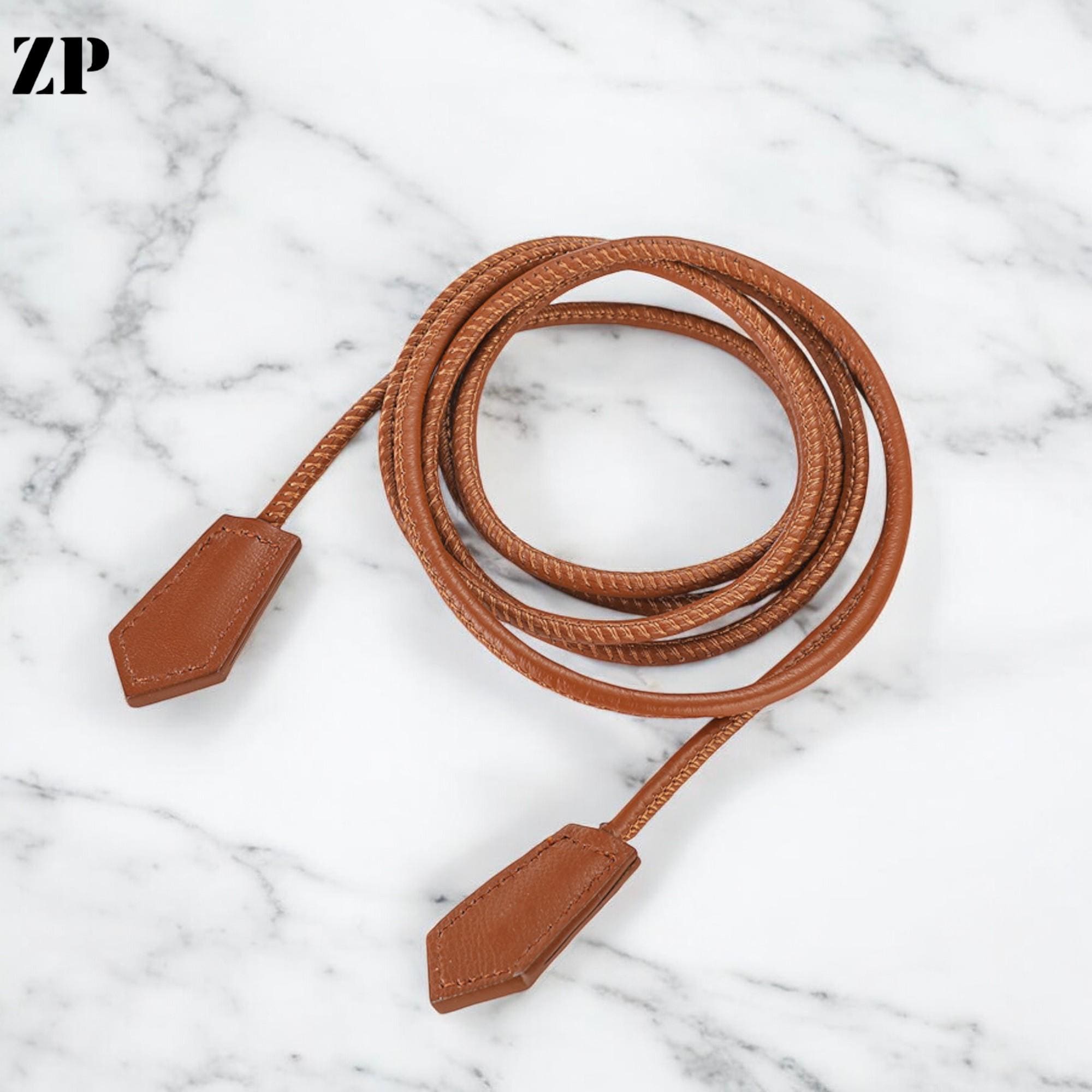 Leather rope belt hotsell