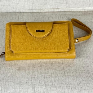 Monederos de cuero para mujer/Billeteras pequeñas plegables grabadas/Billeteras de cuero violeta para mujer/Regalos hechos a mano/Billetera para tarjetas de crédito N.º: C011
