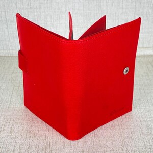 Cartera de cuero con cremallera hecha a mano/Cartera pequeña para tarjetas de crédito/Minimonedero de cuero/Cartera grabada para regalo/Cartera de cuero para hombre N.º: C001